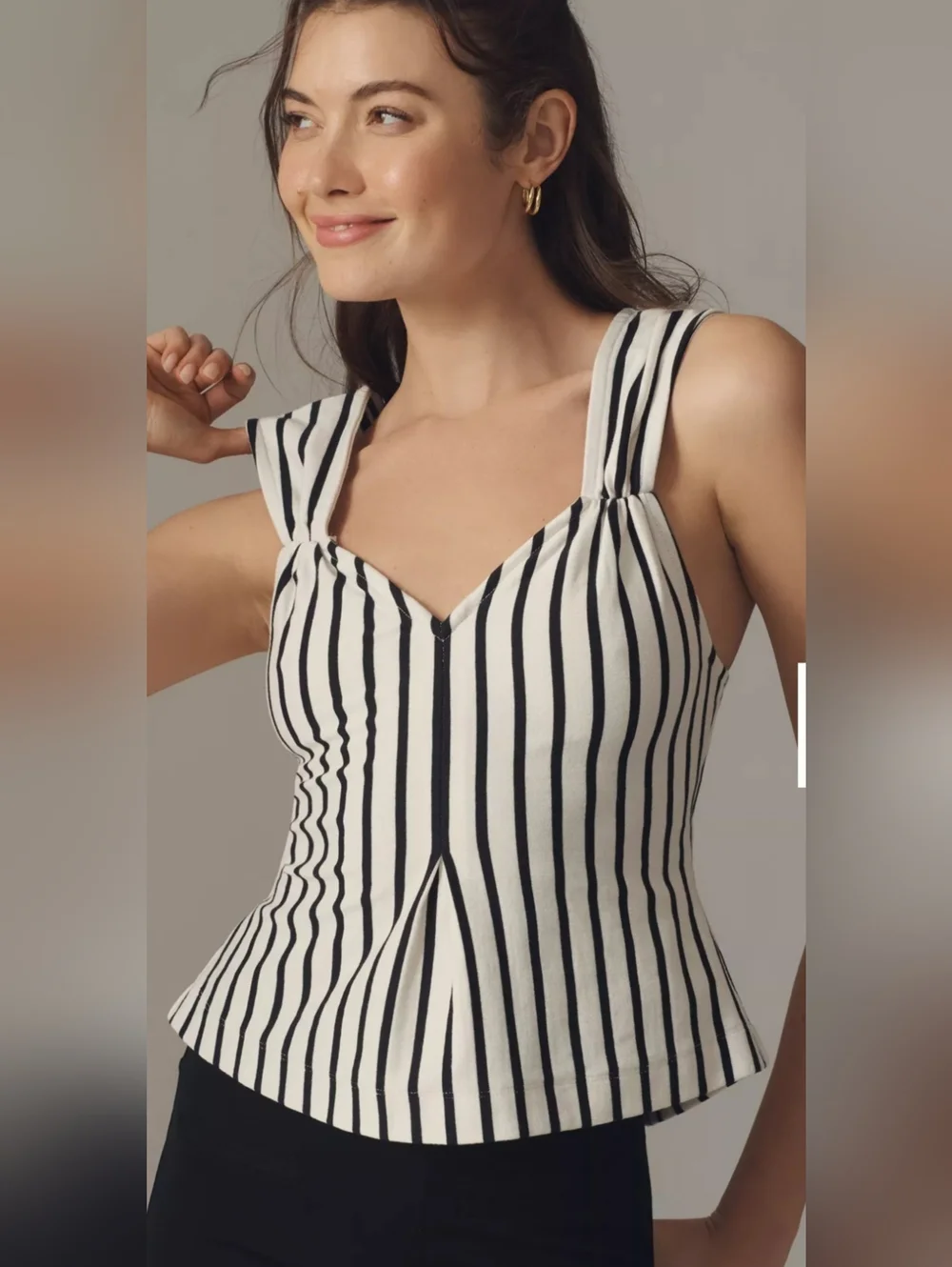 Maeve V-Neck Fit And Flare Tank Top Size Small - Picture 7 of 8